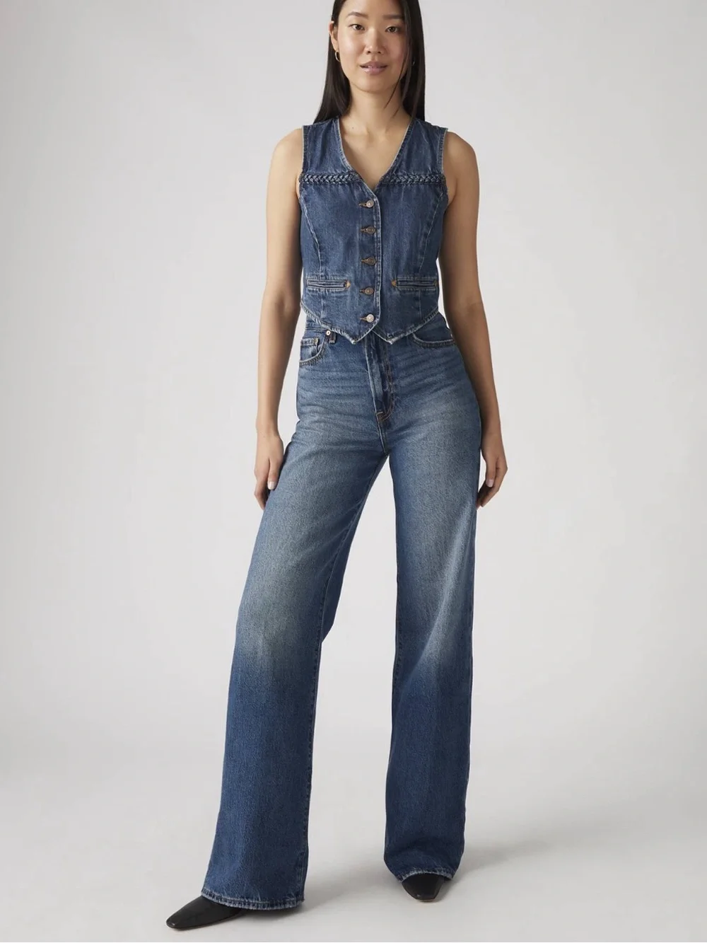 Levi’s Ribcage Wide Leg Jeans 28x34 - Picture 3 of 11